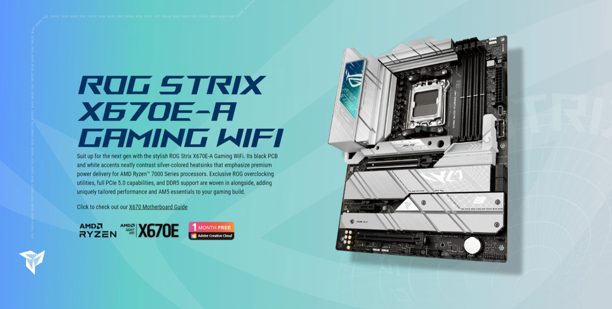 ASUS ROG STRIX X670E-A GAMING WIFI AM5 ATX Gaming Motherboard Price in Bangladesh